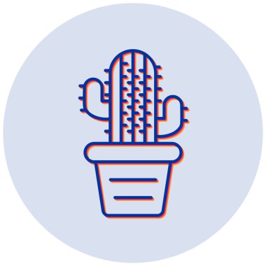 Kaktüs. Web simgesi basit tasarım