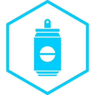 boya şişesi simgesi, vektör illüstrasyonu