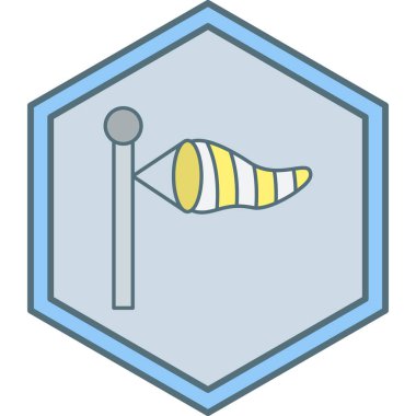 Bayrak. Web simgesi basit illüstrasyon