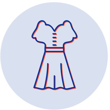 elbise simgesi, vektör illüstrasyonu