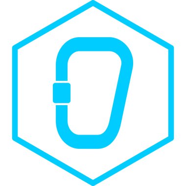 Karabina. Web simgesi basit illüstrasyon