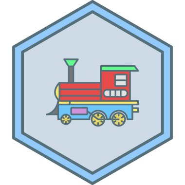 Bir kamyon simgesinin illüstrasyon vektör grafiği