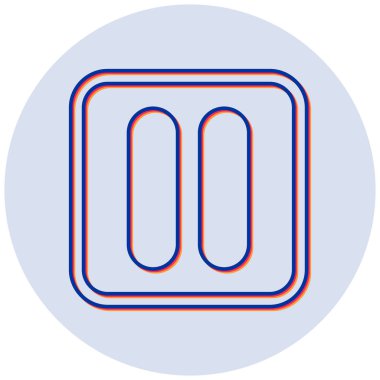 Modern b 'nin vektör illüstrasyonu simge unsurundan yoksun