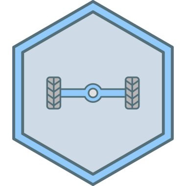 Bir bitki simgesinin vektör illüstrasyonu