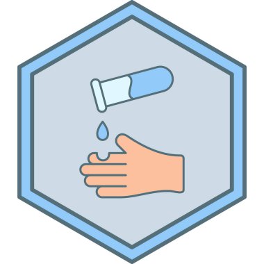 Bir kan simgesinin vektör illüstrasyonu