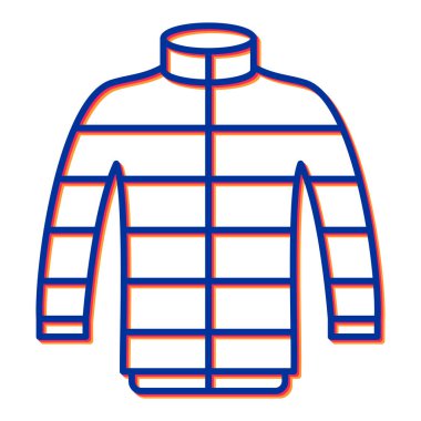 Ceket ikonu. vektör illüstrasyonu