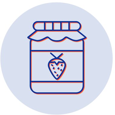 reçel vektör düz simgesi