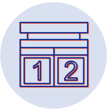 Puan Tablosu simgesinin vektör çizimi