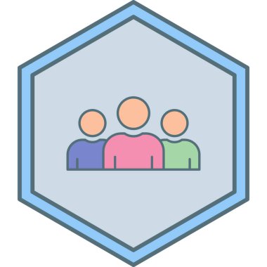 İnsan simgesinin vektör illüstrasyonu