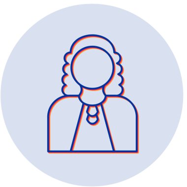 Hakim simgesinin vektör illüstrasyonu