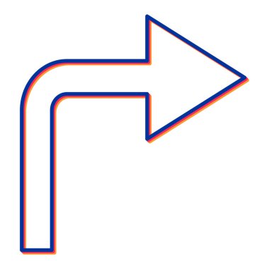 ok vektör simgesi. ince çizgi biçimi izole edilmiş sembol.