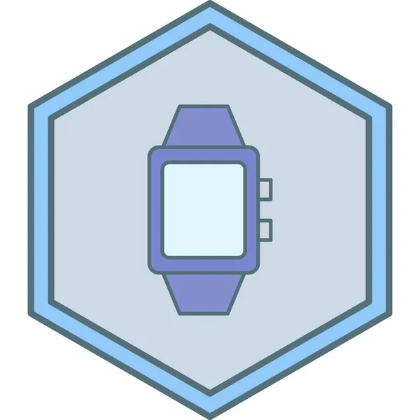 Smartwatch Icono Web Ilustración Simple — Archivo Imágenes Vectoriales