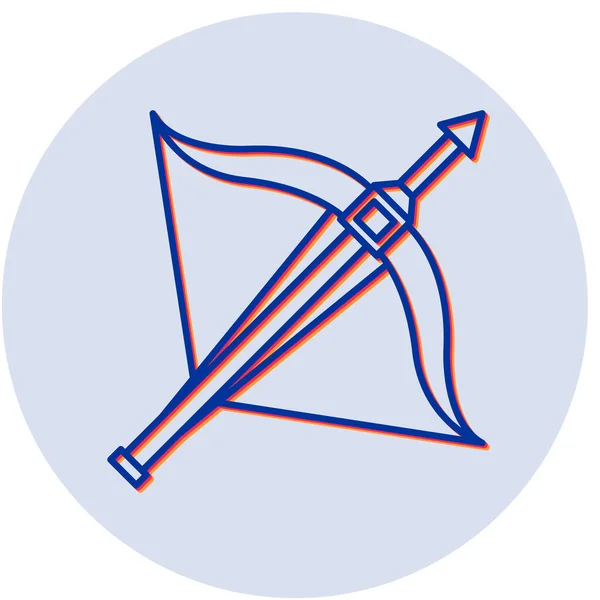 Armbrust Web Symbol Einfache Illustration — Stockvektor