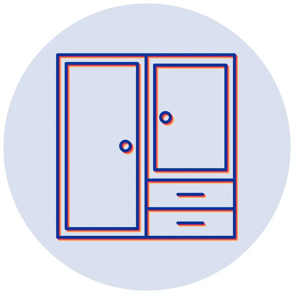 Porte Icône Web Illustration Simple — Image vectorielle
