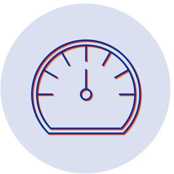 Vektorillustration Des Speed Test Icons — Stockvektor