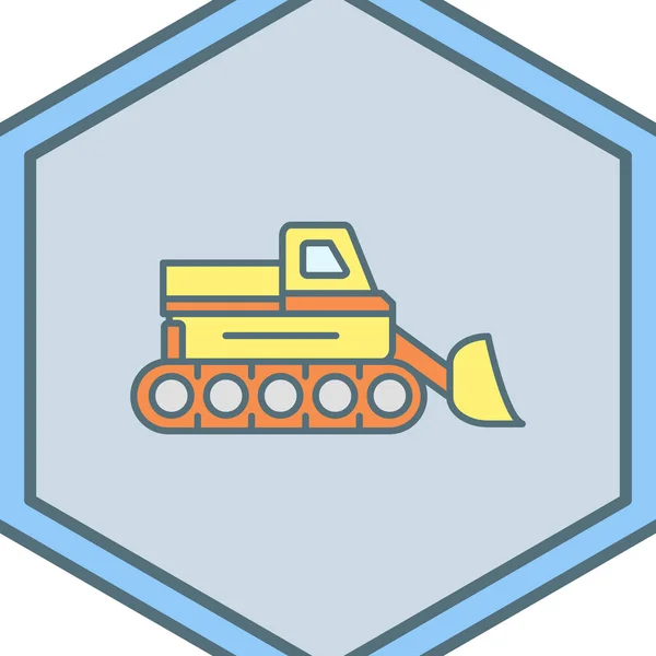 Tank Vector Pictogram Moderne Illustratie — Stockvector