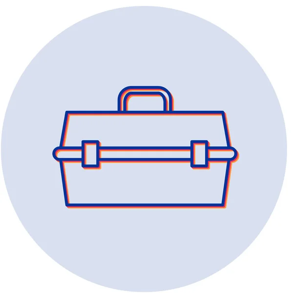 Boîte Outils Illustration Vectorielle Icône — Image vectorielle