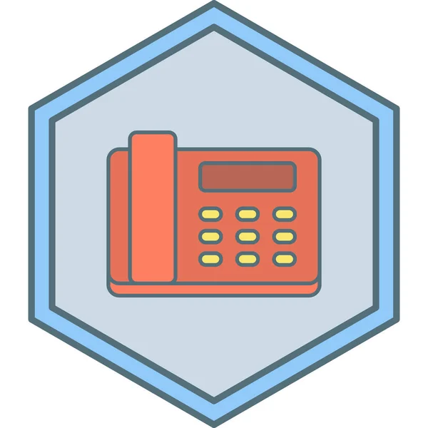 Ilustración Vectorial Del Icono Del Teléfono — Vector de stock