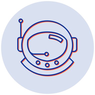 astronot vektör çizgisi simgesi