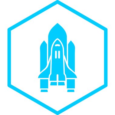 roket ikonu vektör illüstrasyonu