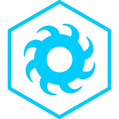 saw simgesi, vektör illüstrasyonu basit tasarım