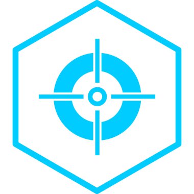 Hedef. Web simgesi basit illüstrasyon