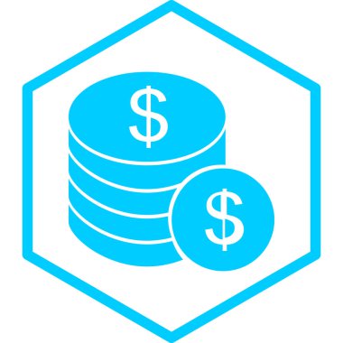 Dolar sikkeleri. Basit tasarım