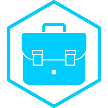 evrak çantası simgesi, vektör illüstrasyonu