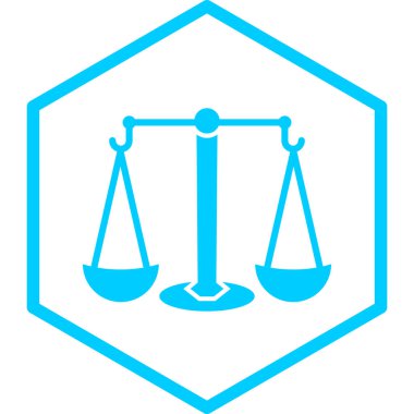 hukuk ve adalet vektör simgesi