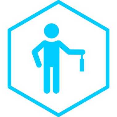 Çantalı bir adamın vektör çizimi