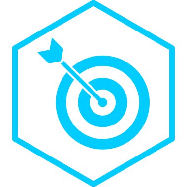 Hedef. Web simgesi basit illüstrasyon