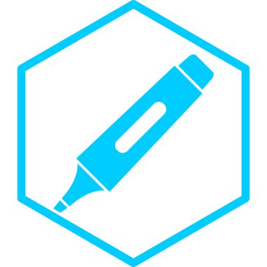 Kalem. Web simgesi basit tasarım