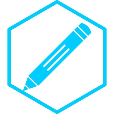 Kalem. Web simgesi basit tasarım