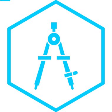 pusula vektörü ince çizgi simgesi