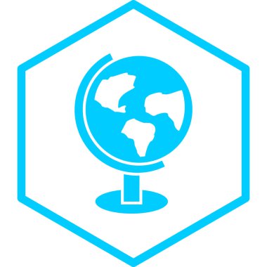 Küre. Web simgesi basit illüstrasyon