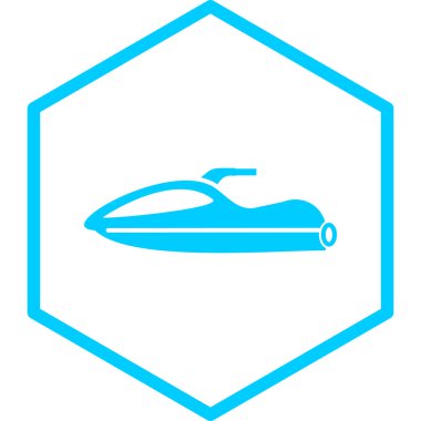 tekne ikonu vektör illüstrasyonu