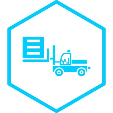 kamyon simgesi, vektör illüstrasyonu