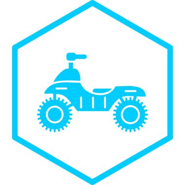 Motorsiklet. Web simgesi basit illüstrasyon