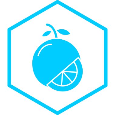 Kişisel ve ticari kullanım için turuncu illüstrasyon simgesi.