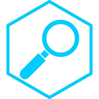 büyütme cam vektör simgesi