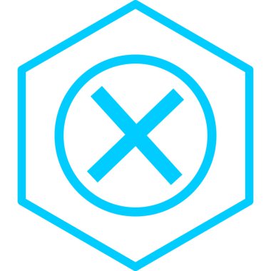 İptal et. Web simgesi basit illüstrasyon