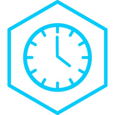 Saat. Web simgesi basit illüstrasyon