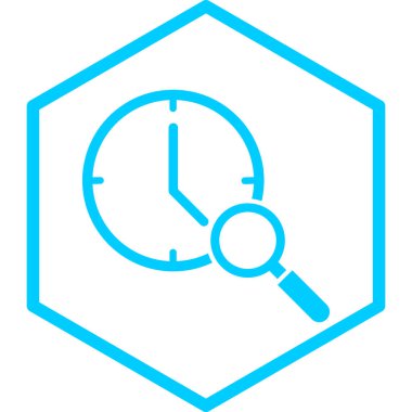 Saat. Web simgesi basit illüstrasyon