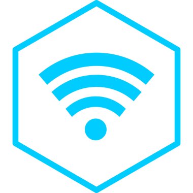 Kablosuz. Web simgesi basit illüstrasyon