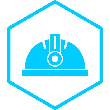 Miğfer. Web simgesi basit tasarım