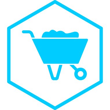 Bir araba simgesinin vektör illüstrasyonu