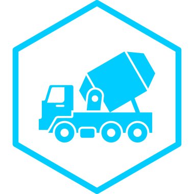 Bir kamyon simgesinin vektör çizimi