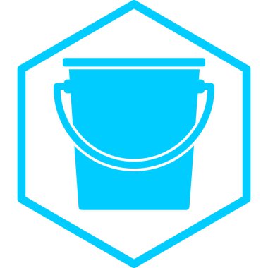 Kova. Web simgesi basit illüstrasyon