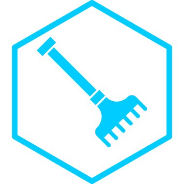 Kişisel ve ticari kullanım için illüstrasyon simgesi, tırmık 