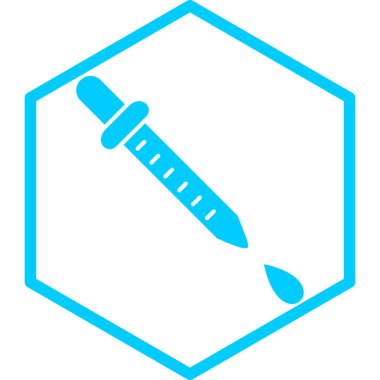 Şırınga. Web simgesi vektör illüstrasyonu